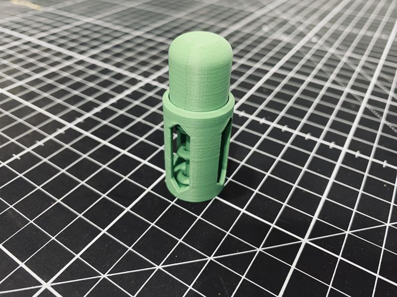 Spring button - Print in place - Vertical print