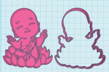 Baby Buddha cutter and seal
