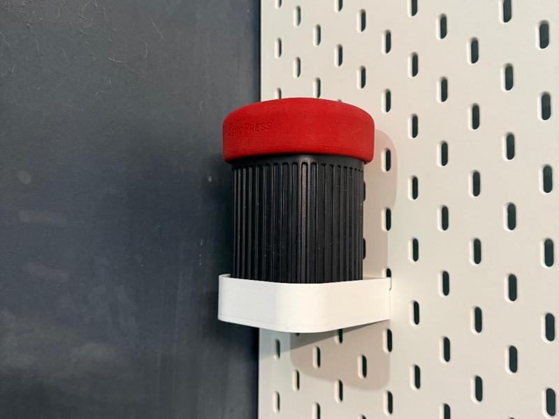 AeroPress Go Holder for Ikea Skadis Pegboard