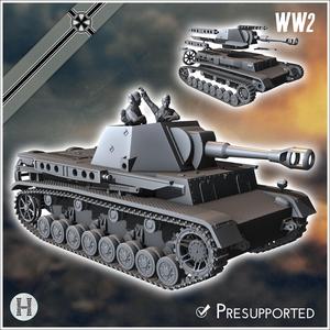Heuschrecke IVb Grasshopper 105 mm - Germany Eastern Western Front Normandy Stalingrad Berlin Bulge WWII