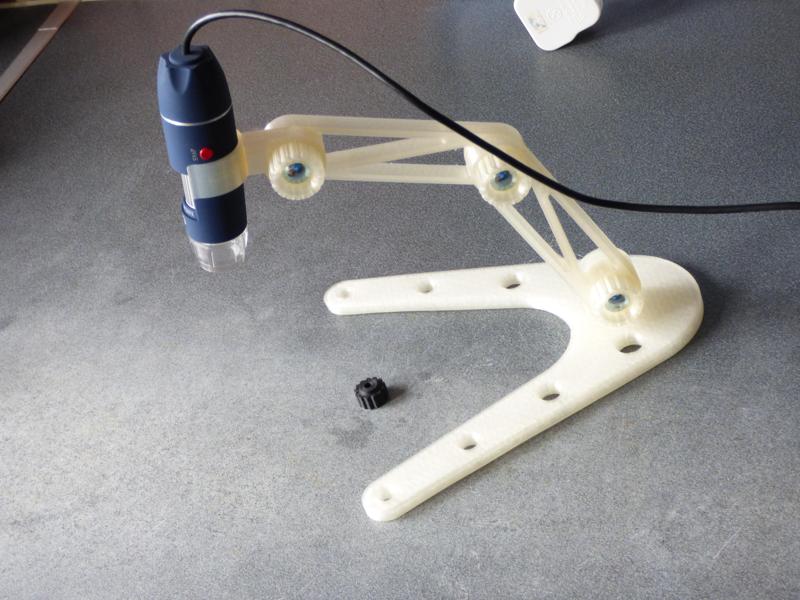Knob m5 30mm & mount for USB microscope stand