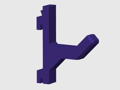 Self-Securing Pegboard Hook with a Unique Snap-Fit Design