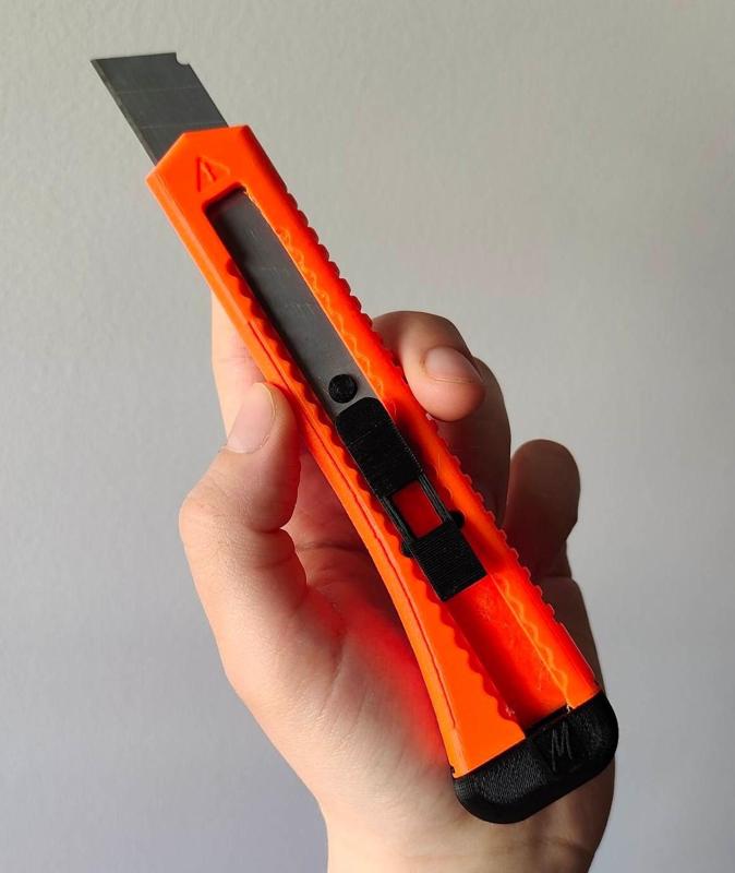 Paper Cutter Knife with locking system | Easy to print |