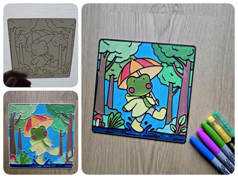 Cute Cozy Frog DIY Coloring NO AMS Panel
