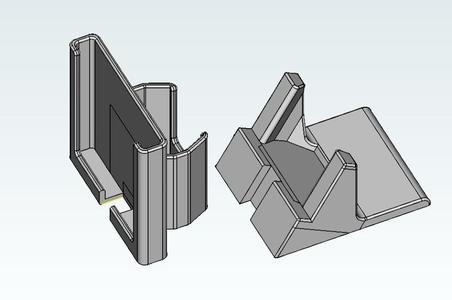 Mooshimeter and smartphone holder plus base