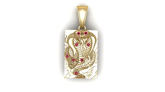 cobra gold pendant 3d printable model