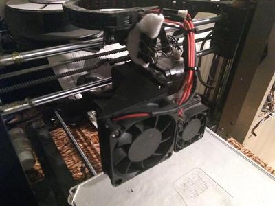 Front mounted hotend cooler 50mm for Wanhao Duplicator i3
