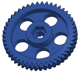LulzBot TAZ Single Extruder Tool Head v2.1 Herringbone Large Gear