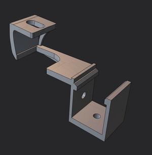 Ender 5 S1 Enclosure-Compatible Bed Mount for Camera
