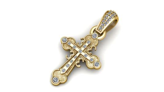 Cross Pendant Sterling Silver Jewelry PENDANT 3d printable model