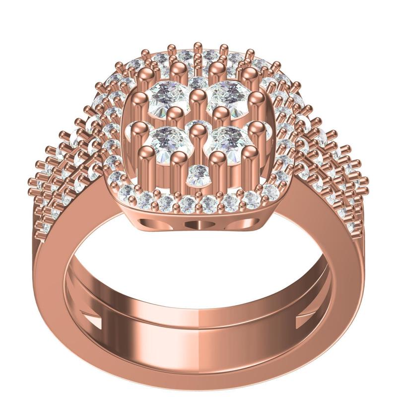Beautiful Round Diamond Solitaire Ring with Band
