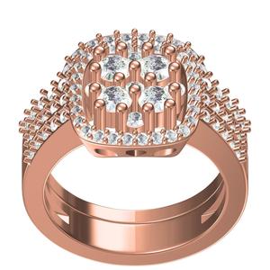 Beautiful Round Diamond Solitaire Ring with Band