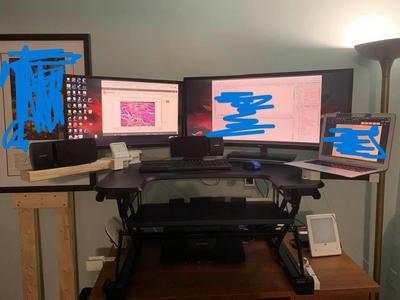Living Desk: Rotatable Monitor Stand