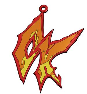Crimson keep keychain