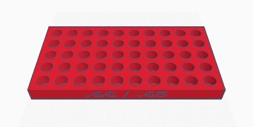 Reloading tray/ Ladebrett .44.45