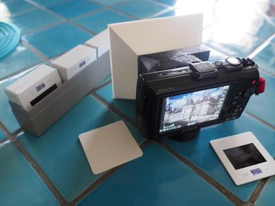 Numérisation de diapositif avec appareil photo Olympus TG - 3 (1-2-3-4-5-6)