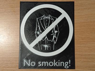 No smoking table