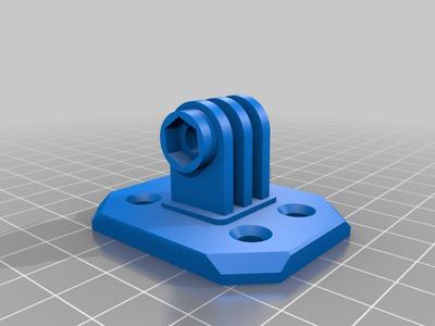 Universal ceiling/wall sound bar mount (gopro style)