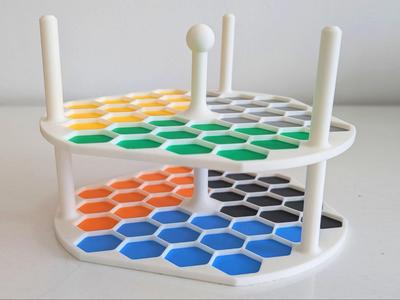 Universal stacking holder for exsikkators