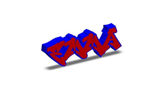 Emma Personalized graffiti name tag
