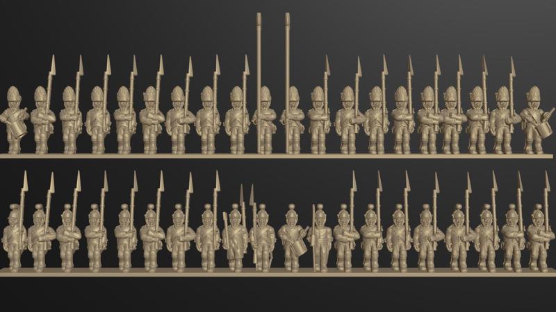 13.5mm Austrian German Infantry (1800-15) E-NAP-AU-1 v1.0