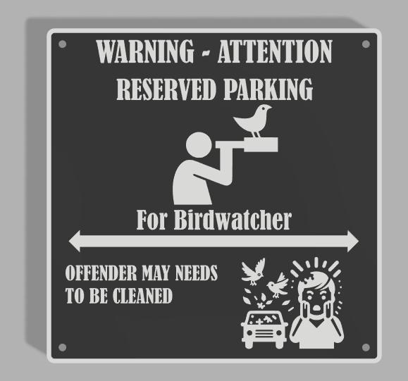 birdwatcher parkingsign V.1