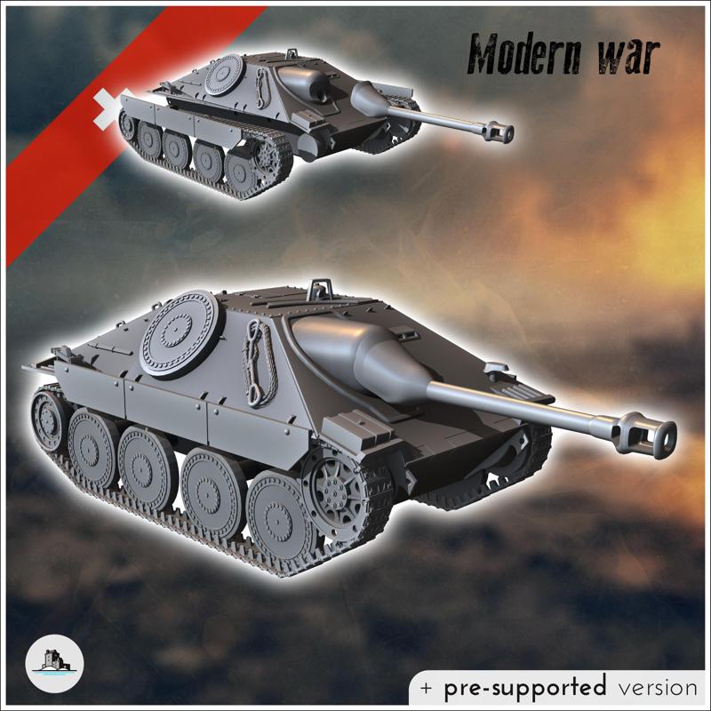 G-13 Panzer 68 Swiss tank destroyer (Jagdpanzer 38(t) Hetzer based) - Cold Era Modern Warfare Conflict World War 3 RPG  Post-apo WW3 WWIII Switzerland
