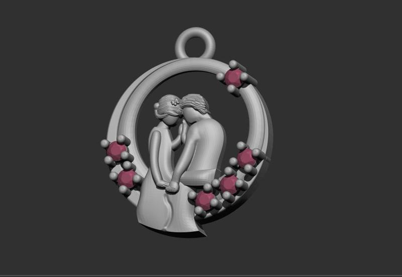 Couple pendant