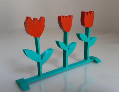 Handmade tulips for women's day 8th of March