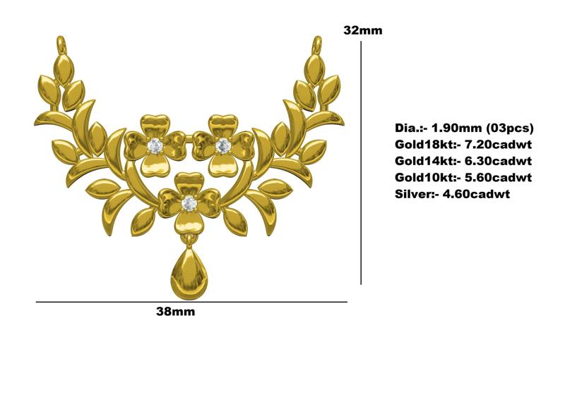 Beautiful Flower Branch Necklace