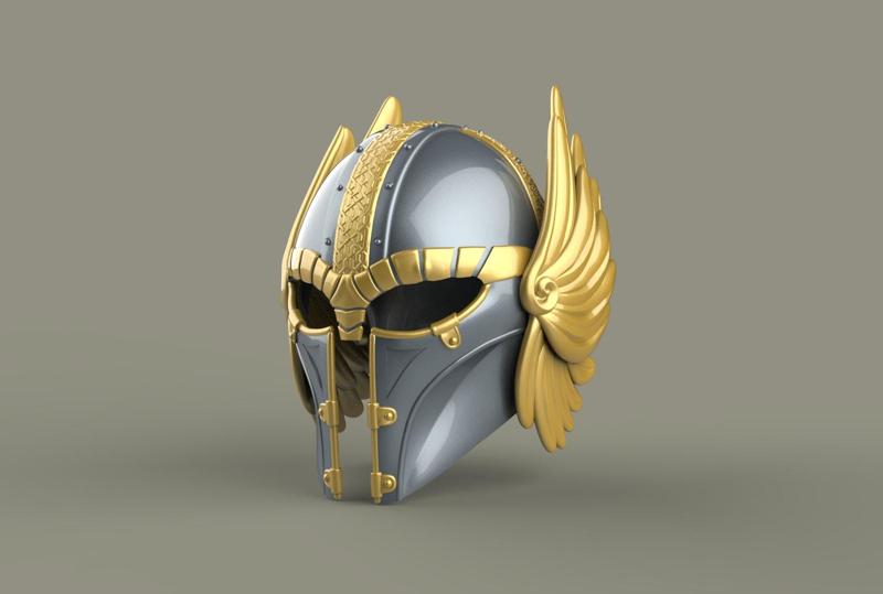 Viking Mandaloraian helmet