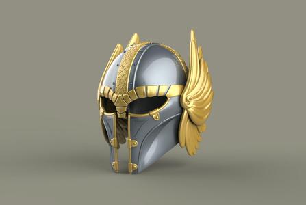 Viking Mandaloraian helmet