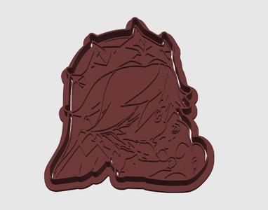 Genshin Impact Rosaria cookie cutter