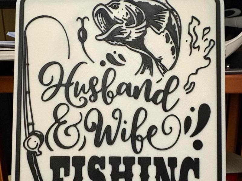 husband wife fishing