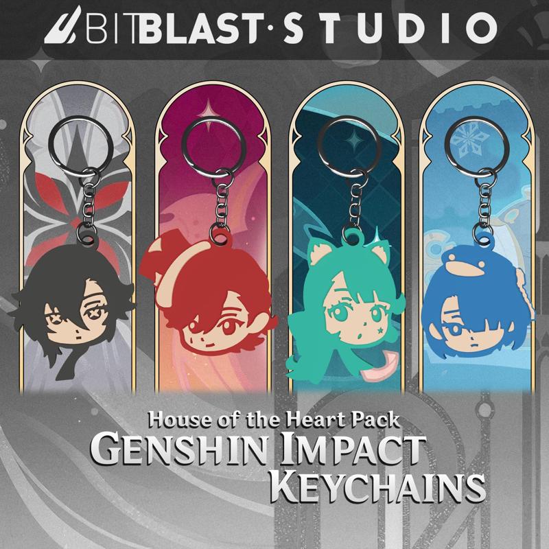 Genshin Impact House of the Heart Keychains