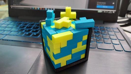 T-block puzzle brain teaser 
