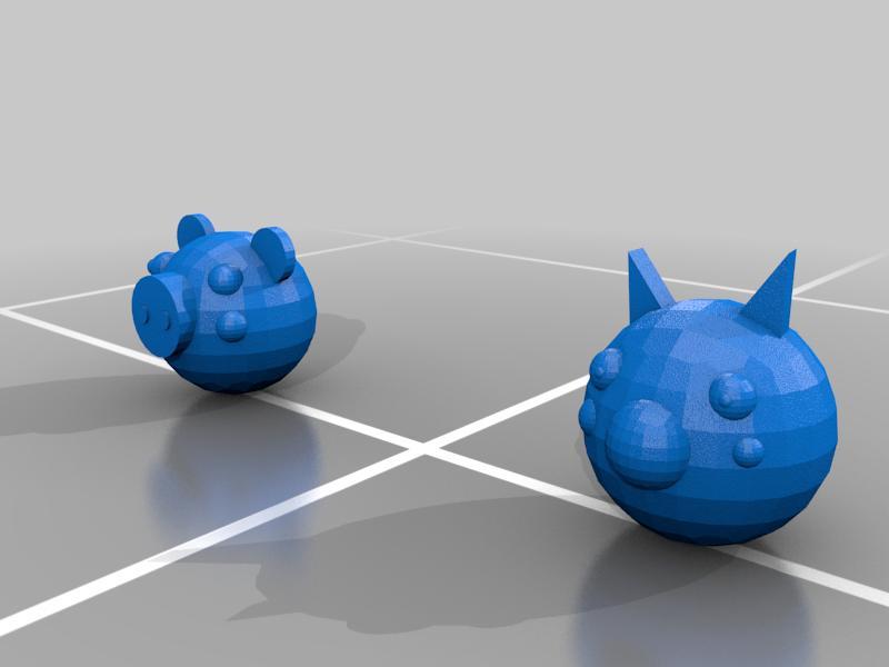 (Piggy) Foxy and Piggy Lego Heads