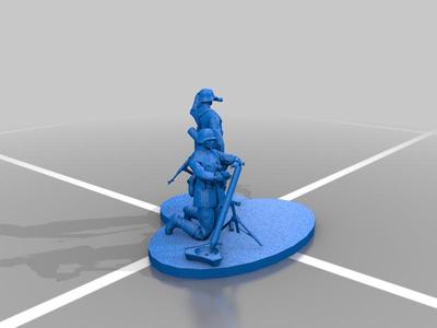WW2 german mortar teamfor board wargaming