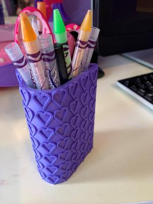 Heart Shaped Pencil Holder