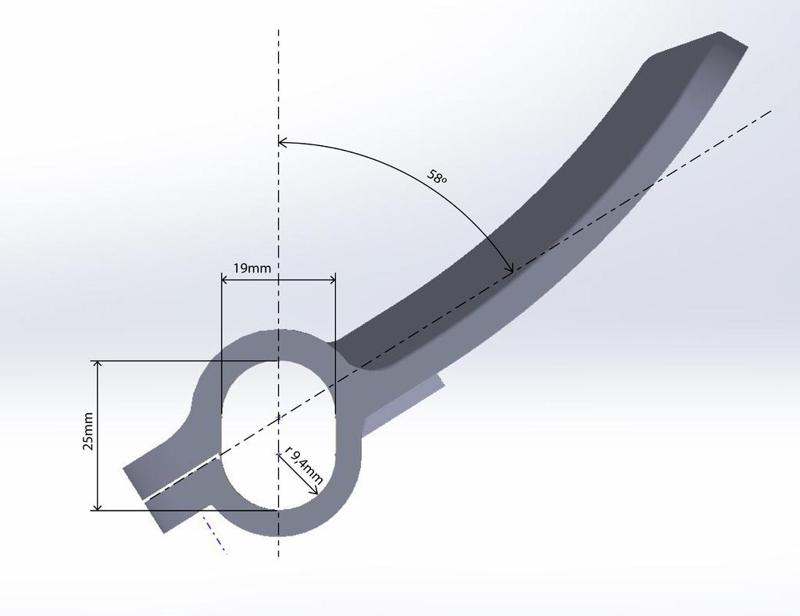 Doorhandle 0 shape wide