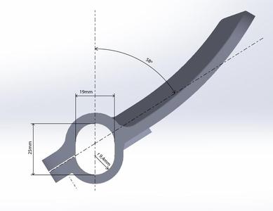 Doorhandle 0 shape wide