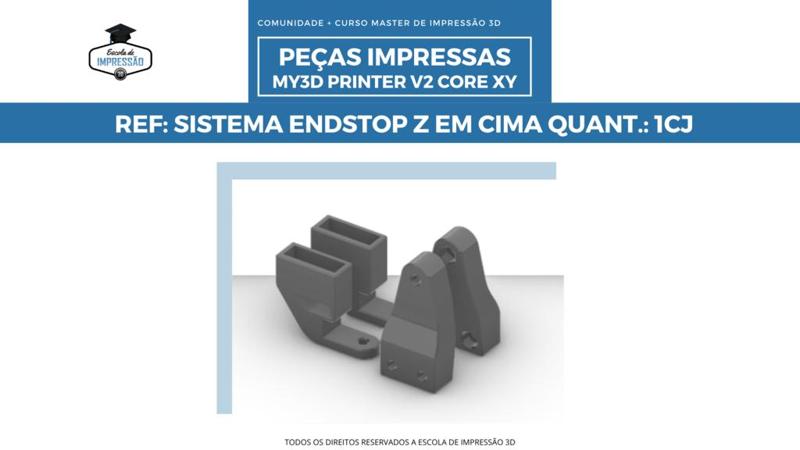 MY3D PRINTER V2 COREXY - ENDSTOP Z EM CIMA