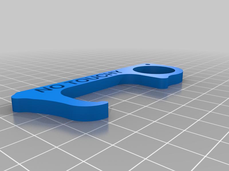 No Touchy Keychain