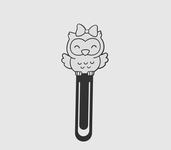 BookMark Owl Female Happy Puppy Cute Kawaii