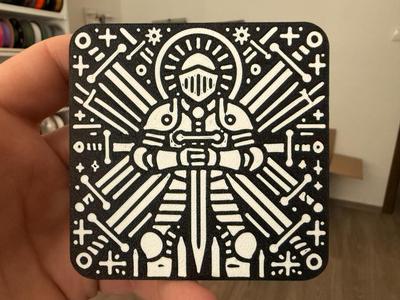 Knight ornament coaster