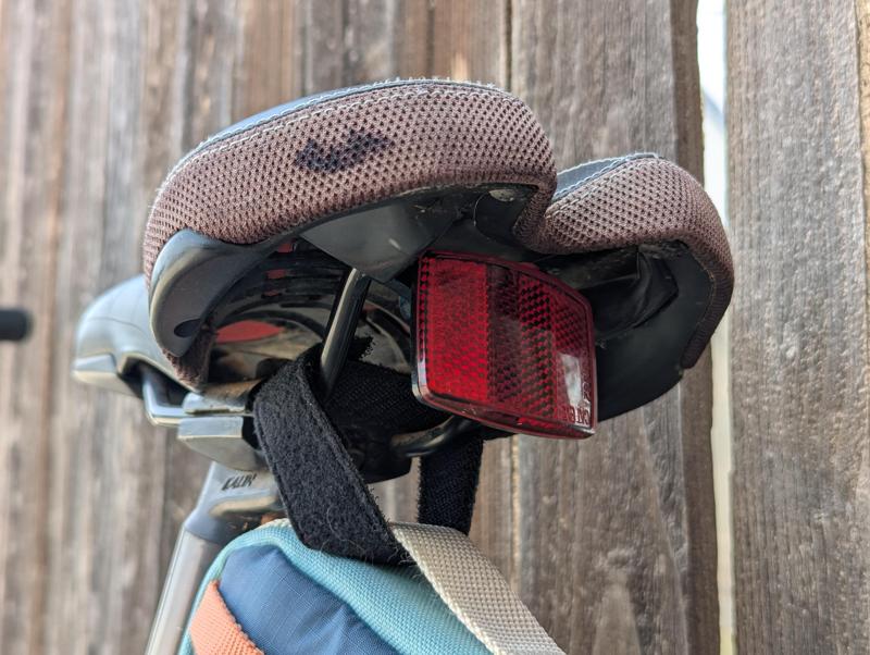 Rear Reflector Clip for Under Bike Seat Relocation
