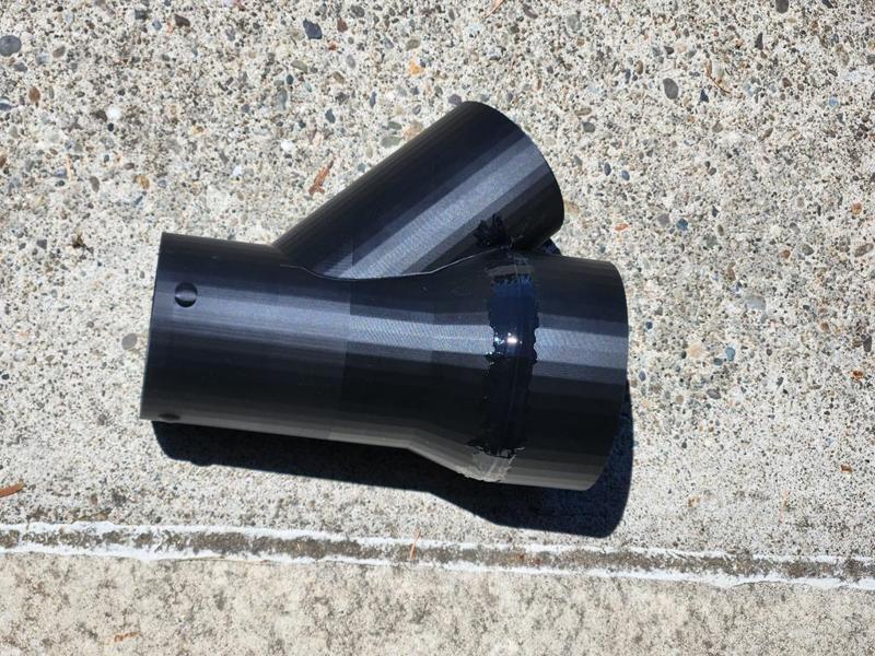 Corrugated Drain Pipe Wye (Y) - 3" pipe into 4" pipe