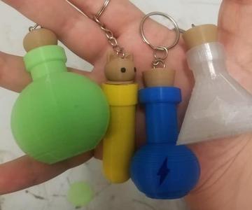 keychain flask containers