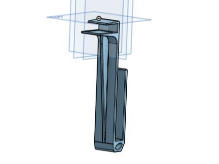 Laptop holder - desk side