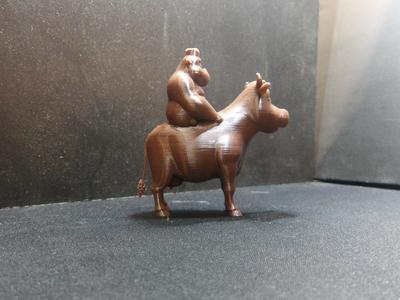 Gorilla riding a cow 2.